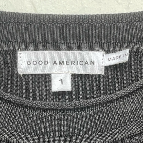 GOOD AMERICAN Plaited Rib Minidress in black size small - 1 - Picture 5 of 10